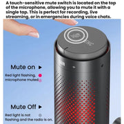 Microfono da tavolo BOYA K9 con scheda audio integrata