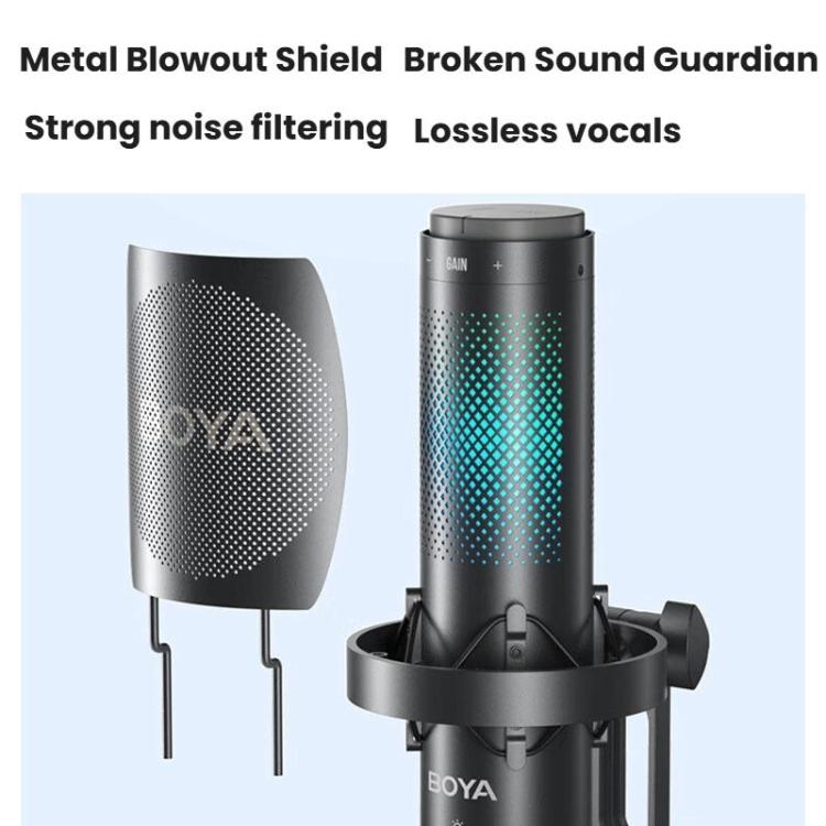 Microfono da tavolo BOYA K9 con scheda audio integrata