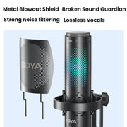 Microfono da tavolo BOYA K9 con scheda audio integrata