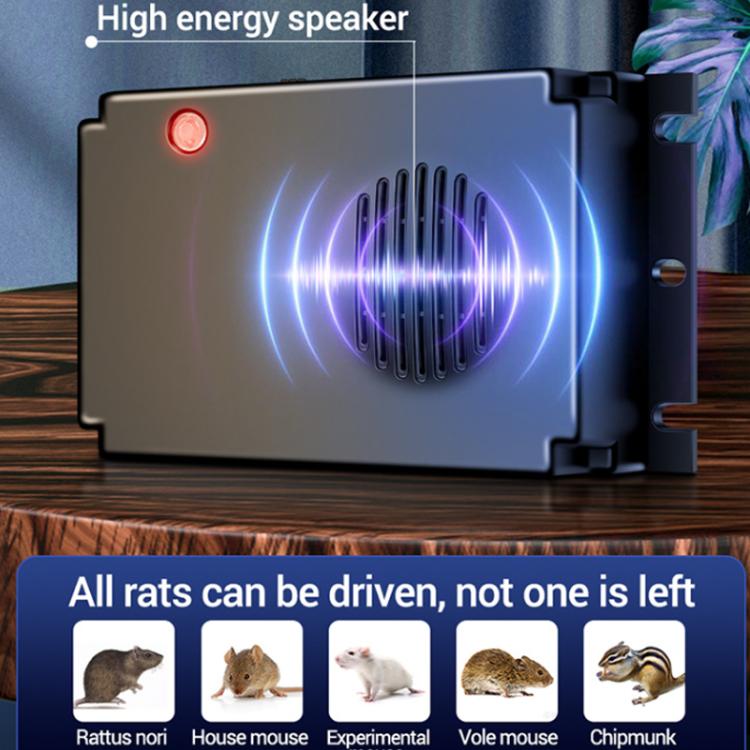 Dispositivo repellente per roditori a ultrasuoni con frequenza variabile di 12,5 kHz per vano motore auto, interni, magazzini e uso esterno.