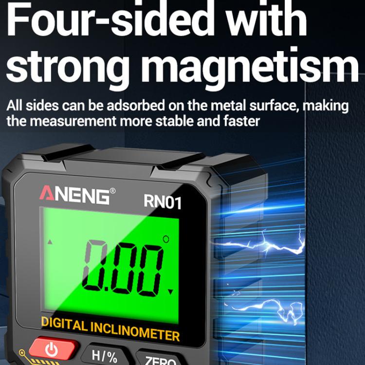 ANENG RN01 Inclinometro digitale di precisione con magnete su 4 lati e schermo a rotazione automatica, RN01