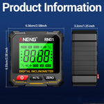 ANENG RN01 Inclinometro digitale di precisione con magnete su 4 lati e schermo a rotazione automatica, RN01
