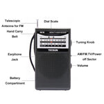 Radio portatile TECSUN R-218 FM AM analogica tascabile