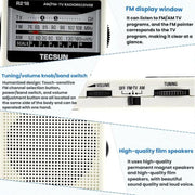 Radio portatile TECSUN R-218 FM/AM analogica tascabile