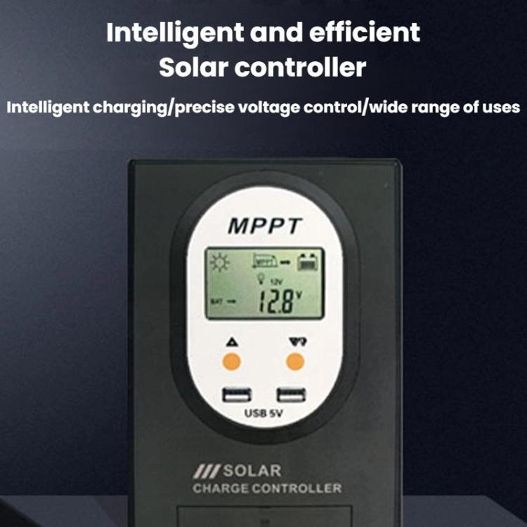 Regolatore solare MPPT 12V/24V 10A-60A con riconoscimento automat
