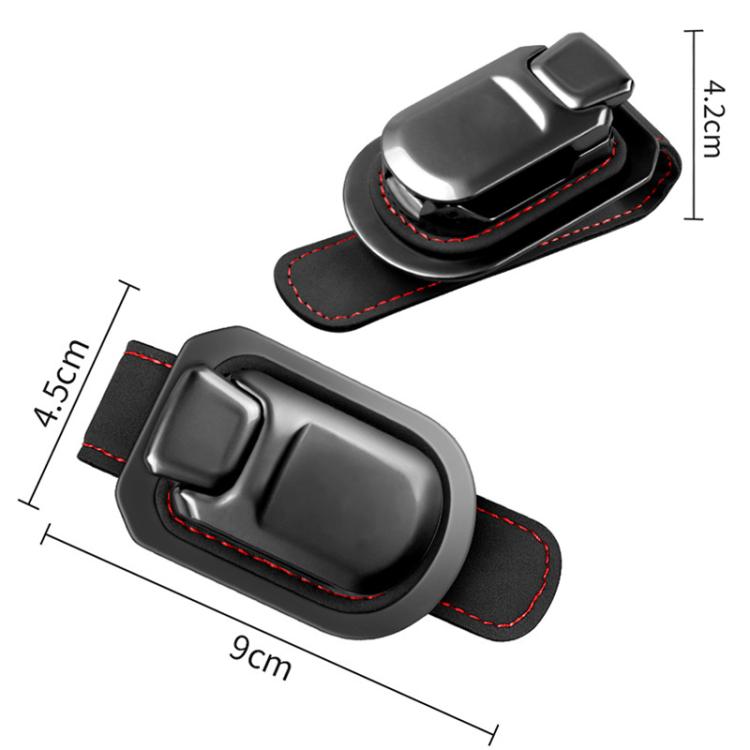 Portaocchiali da aletta parasole per auto, decorazione per riporre e conservare gli occhiali.