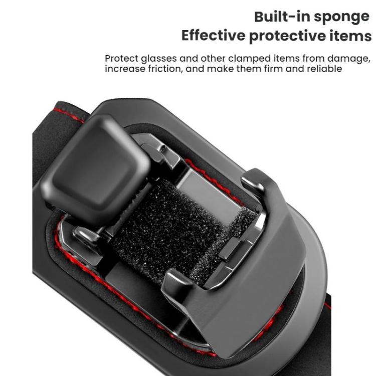 Portaocchiali da aletta parasole per auto, decorazione per riporre e conservare gli occhiali.
