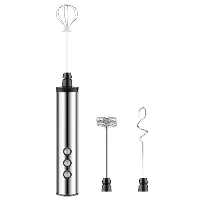 Frullatore elettrico portatile ricaricabile 3 in 1, mini montalatte per dolci, Rechargeable