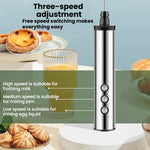 Frullatore elettrico portatile ricaricabile 3 in 1, mini montalatte per dolci, Rechargeable