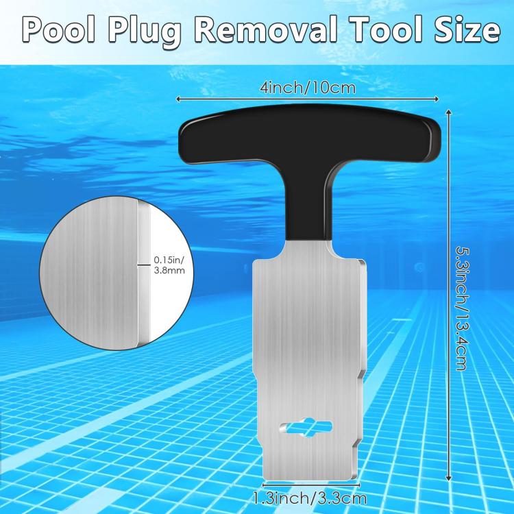 Strumento per la rimozione del tappo della piscina Hayward, Black