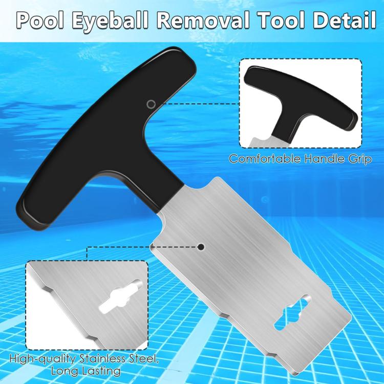 Strumento per la rimozione del tappo della piscina Hayward, Black