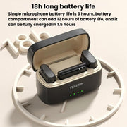 Microfono lavalier wireless TELESIN con cancellazione rumore