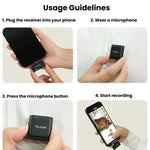 Microfono lavalier wireless TELESIN per dispositivi Type-C