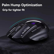 Inphic Bluetooth Wireless Mouse Office & Gaming LED Charging Mice, Dual Mode White, Tri-Mode Black, Tri-Mode White
