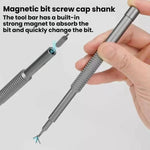 Set di cacciaviti di precisione 128 in 1 con custodia arrotolabile e kit di riparazione magnetico