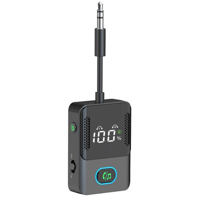 Adattatore audio BR16 per auto con doppio microfono, ricevitore e trasmettitore Bluetooth, lunga durata., BR16