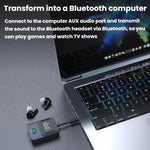 Adattatore audio BR16 per auto con doppio microfono, ricevitore e trasmettitore Bluetooth, lunga durata., BR16