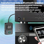 Adattatore audio BR16 per auto con doppio microfono, ricevitore e trasmettitore Bluetooth, lunga durata., BR16