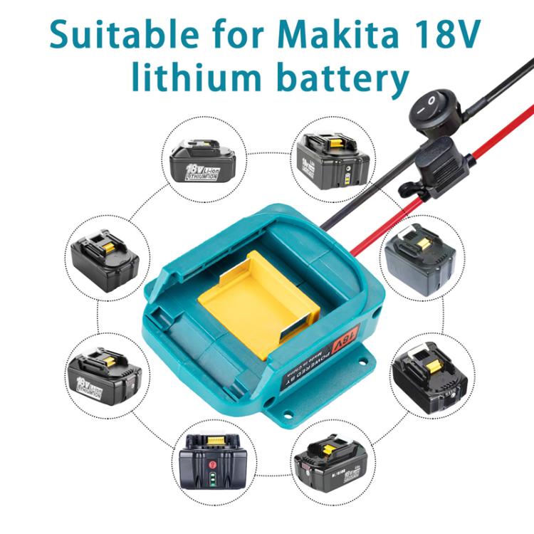 Caricabatterie per batterie al litio Makita 18V 18650 con protezi