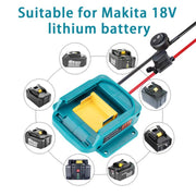 Caricabatterie per batterie al litio Makita 18V 18650, convertitore di batteria per utensili., No Protective Switch, With Protection Switch