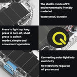 Luce di segnalazione anticollisione a energia solare per auto, luce posteriore a LED wireless per moto, 2pcs