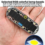 Luce di segnalazione anticollisione a energia solare per auto, luce posteriore a LED wireless per moto, 2pcs