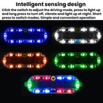 Luce di segnalazione anticollisione a energia solare per auto, luce posteriore a LED wireless per moto, 2pcs