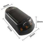 Luce di segnalazione a LED a energia solare per tetto di camion e pickup., Transparent Yellow Light, Transparent White Light, Transparent 7 Colors, Transparent Black Yellow Light, Transparent Black White Light, Transparent Black 7 Colors