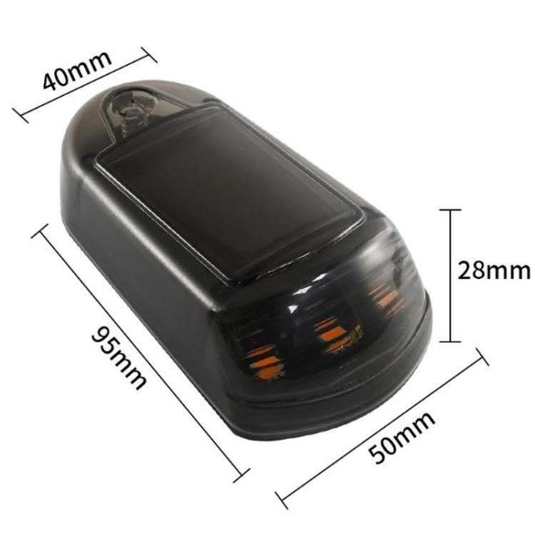Luce di segnalazione a LED a energia solare per tetto di camion e pickup., Transparent Yellow Light, Transparent White Light, Transparent 7 Colors, Transparent Black Yellow Light, Transparent Black White Light, Transparent Black 7 Colors