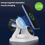 Orologio da tavolo magnetico wireless 6 in 1 con conto alla rovescia e altoparlante Bluetooth RGB