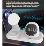 Orologio da tavolo magnetico wireless 6 in 1 con conto alla rovescia e altoparlante Bluetooth RGB