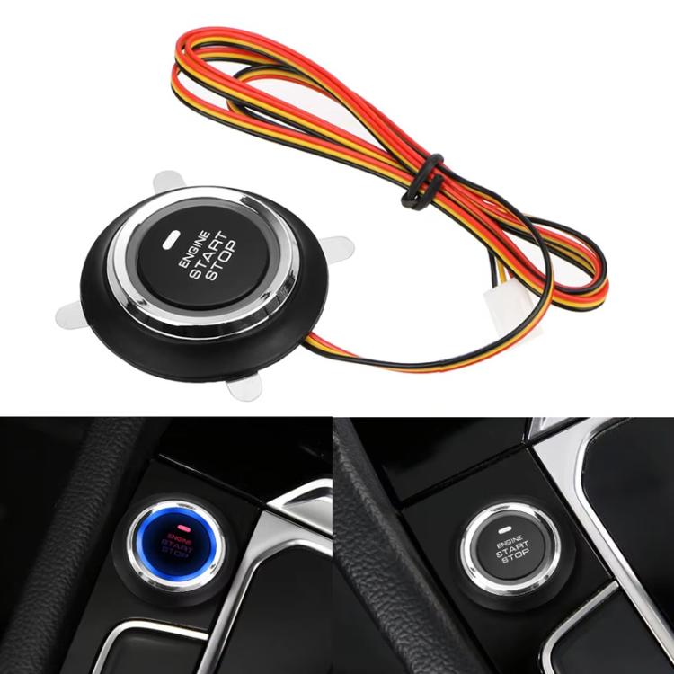 Interruttore di avviamento/arresto universale 12V, pulsante di avviamento per auto con un solo tasto