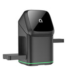 Supporto girevole 3 in 1 in metallo con base magnetica per ricarica wireless