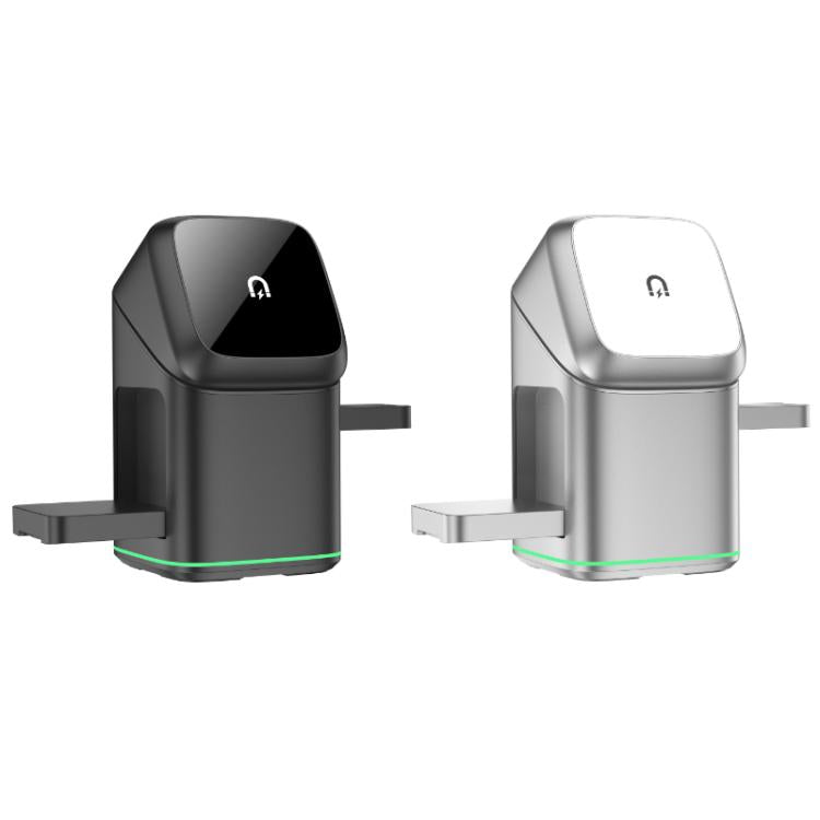 Supporto girevole 3 in 1 in metallo con base magnetica per ricarica wireless
