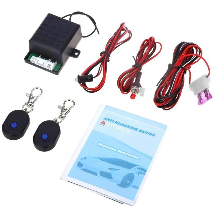 NQ-9006 Dispositivo antifurto intelligente con telecomando per auto, blocco nascosto, sistema di controllo antifurto