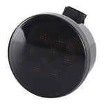 2 pezzi Luci a LED gialle a forma di fiore di prugno per Wrangler, indicatori di direzione per griglia modificata dell'auto, With Aperture, Without Aperture