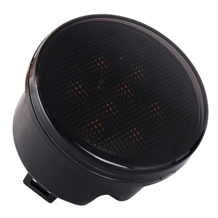 2 pezzi Luci a LED gialle a forma di fiore di prugno per Wrangler, indicatori di direzione per griglia modificata dell'auto, With Aperture, Without Aperture