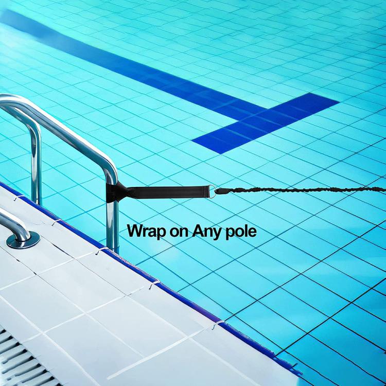 Set composto da cintura e cordino elastico per allenamento di forza nel nuoto.