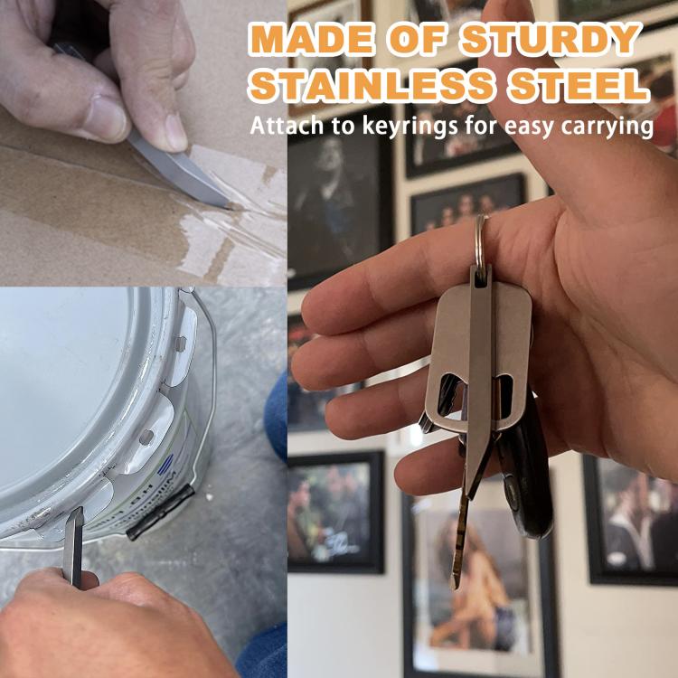 Leva di porco multifunzione portatile per autodifesa, apribottiglie e portachiavi