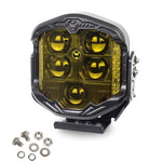 OL-21W03Y Faro da lavoro modificato per auto con illuminazione su 3 lati da 7 pollici, abbaglianti/anabbaglianti, luce da tetto, faretti per montante A