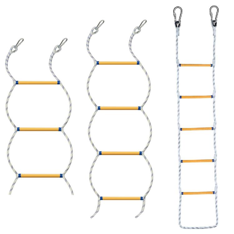 Scala di corda multifunzionale in resina per allenamento e arrampicata su barca, White 1m, White 1.4m, White 1.8m