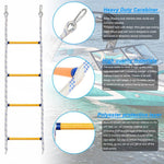 Scala di corda multifunzionale in resina per allenamento e arrampicata su barca, White 1m, White 1.4m, White 1.8m