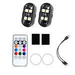 Fanale posteriore a LED lampeggiante per moto con telecomando wireless per retrofit, 1 Light, 2 Lights, 4 Lights, 6 Lights, 8 Lights