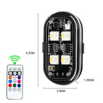 Fanale posteriore a LED lampeggiante per moto con telecomando wireless per retrofit, 1 Light, 2 Lights, 4 Lights, 6 Lights, 8 Lights