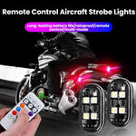 Fanale posteriore a LED lampeggiante per moto con telecomando wireless per retrofit, 1 Light, 2 Lights, 4 Lights, 6 Lights, 8 Lights