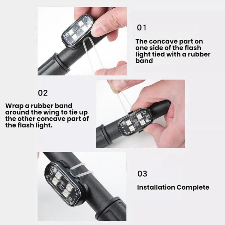 Fanale posteriore a LED lampeggiante per moto con telecomando wireless per retrofit, 1 Light, 2 Lights, 4 Lights, 6 Lights, 8 Lights