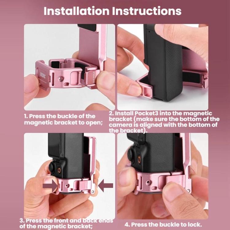 Adattatore espandibile con clip e magneti per DJI Osmo Pocket 3