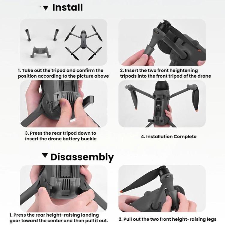 Treppiede rialzato per DJI Mavic 4 Pro 30mm