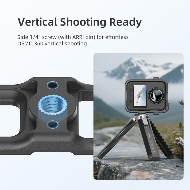 Gabbia di espansione per DJI Osmo 360 con copriobiettivo