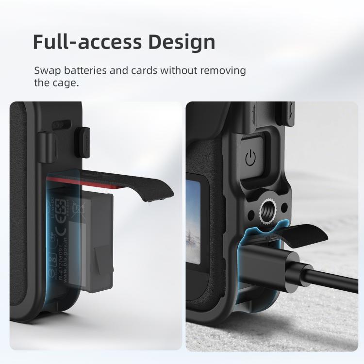 Gabbia di espansione per DJI Osmo 360 con copriobiettivo